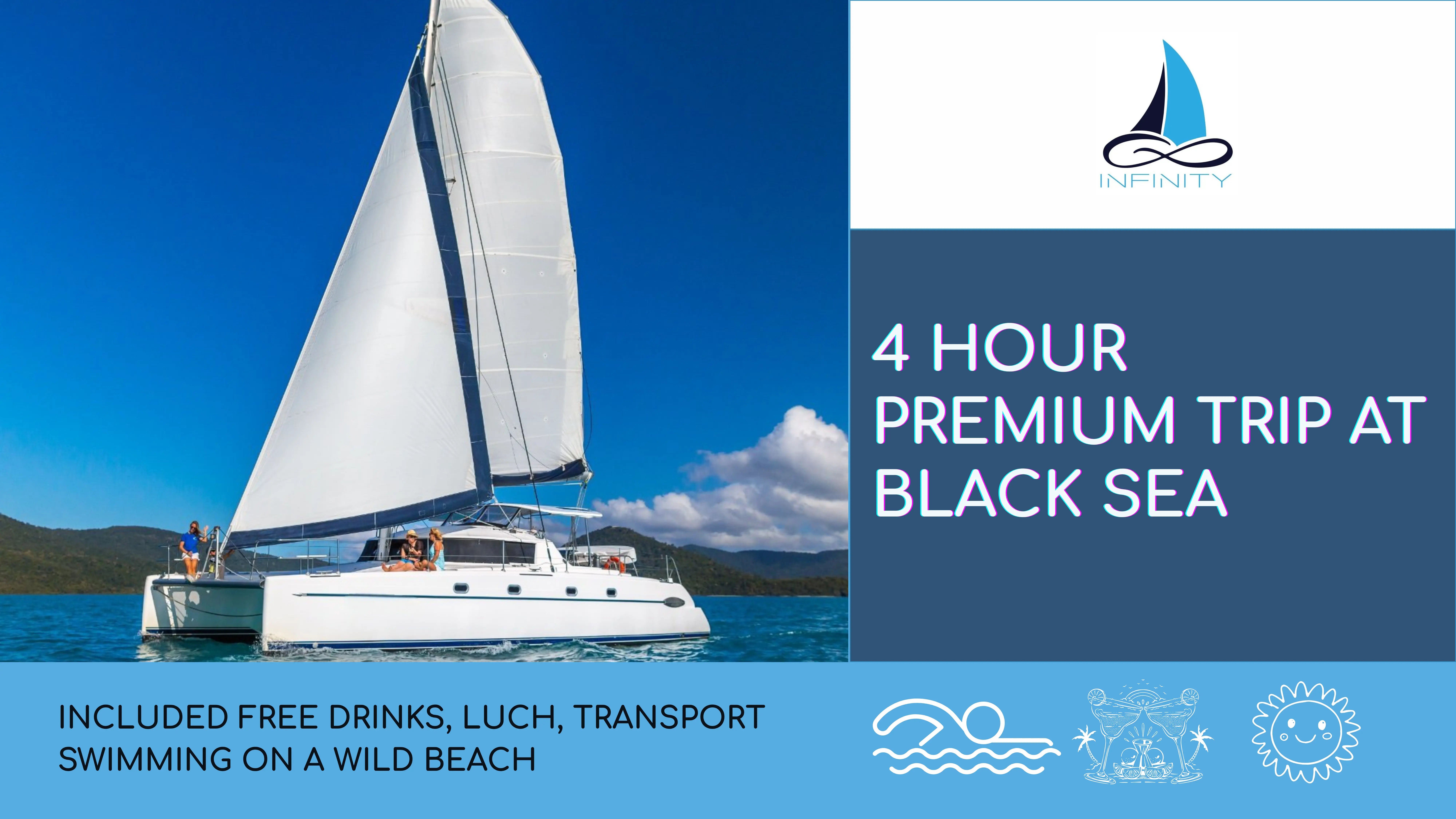 Catamaran Infinity - Summer Season Banner