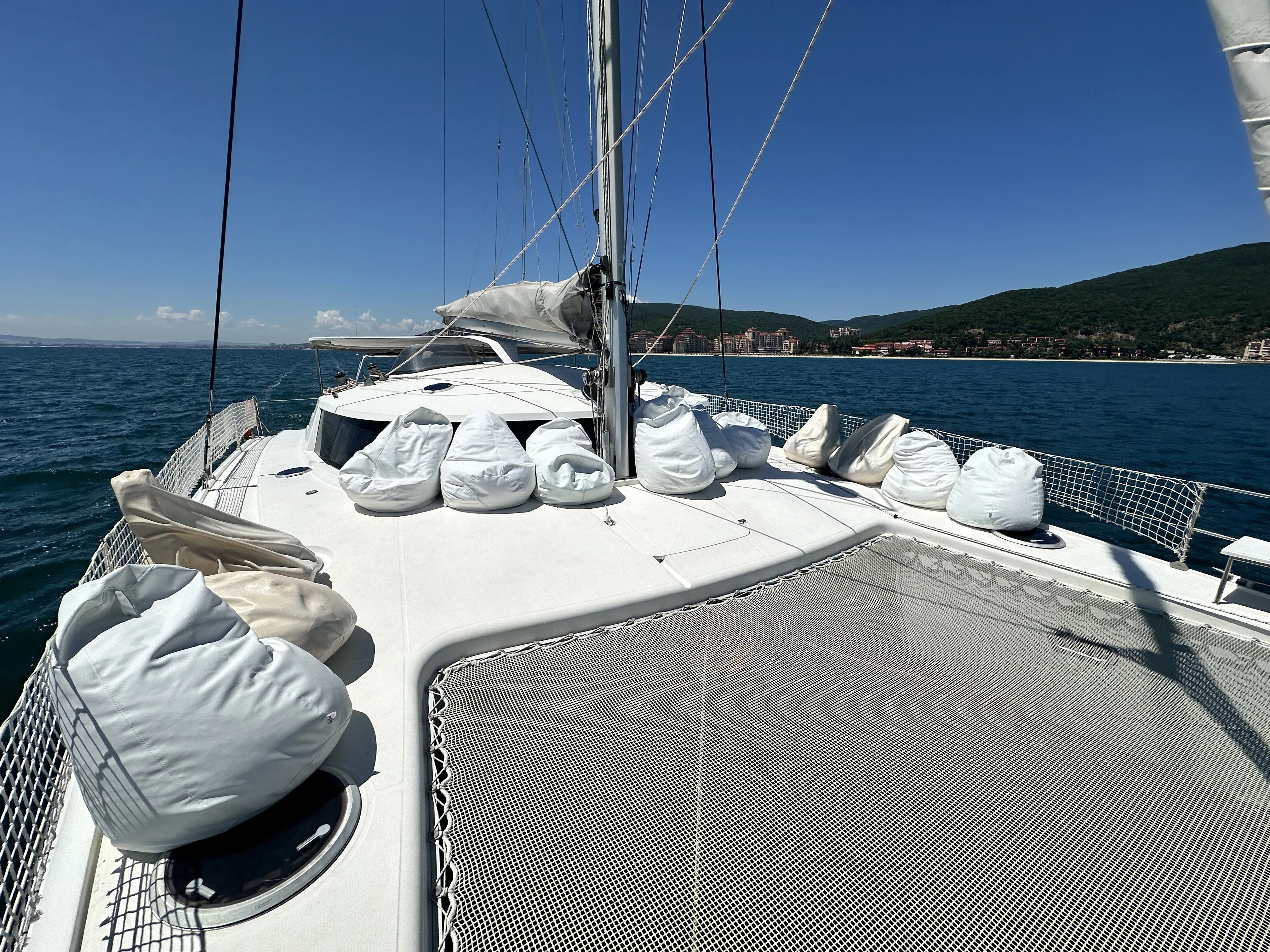 Catamaran deck