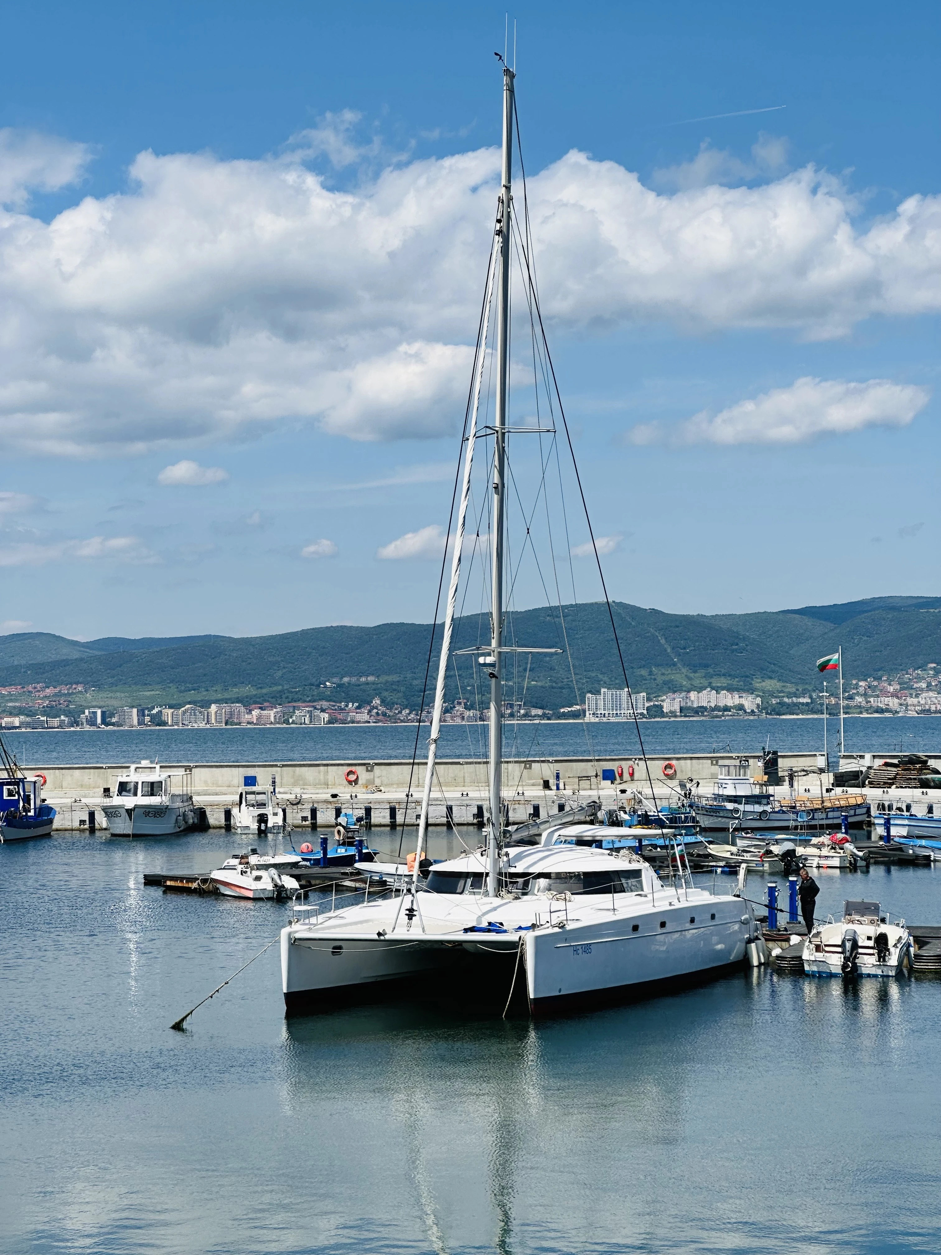 Catamaran Infinity at the port