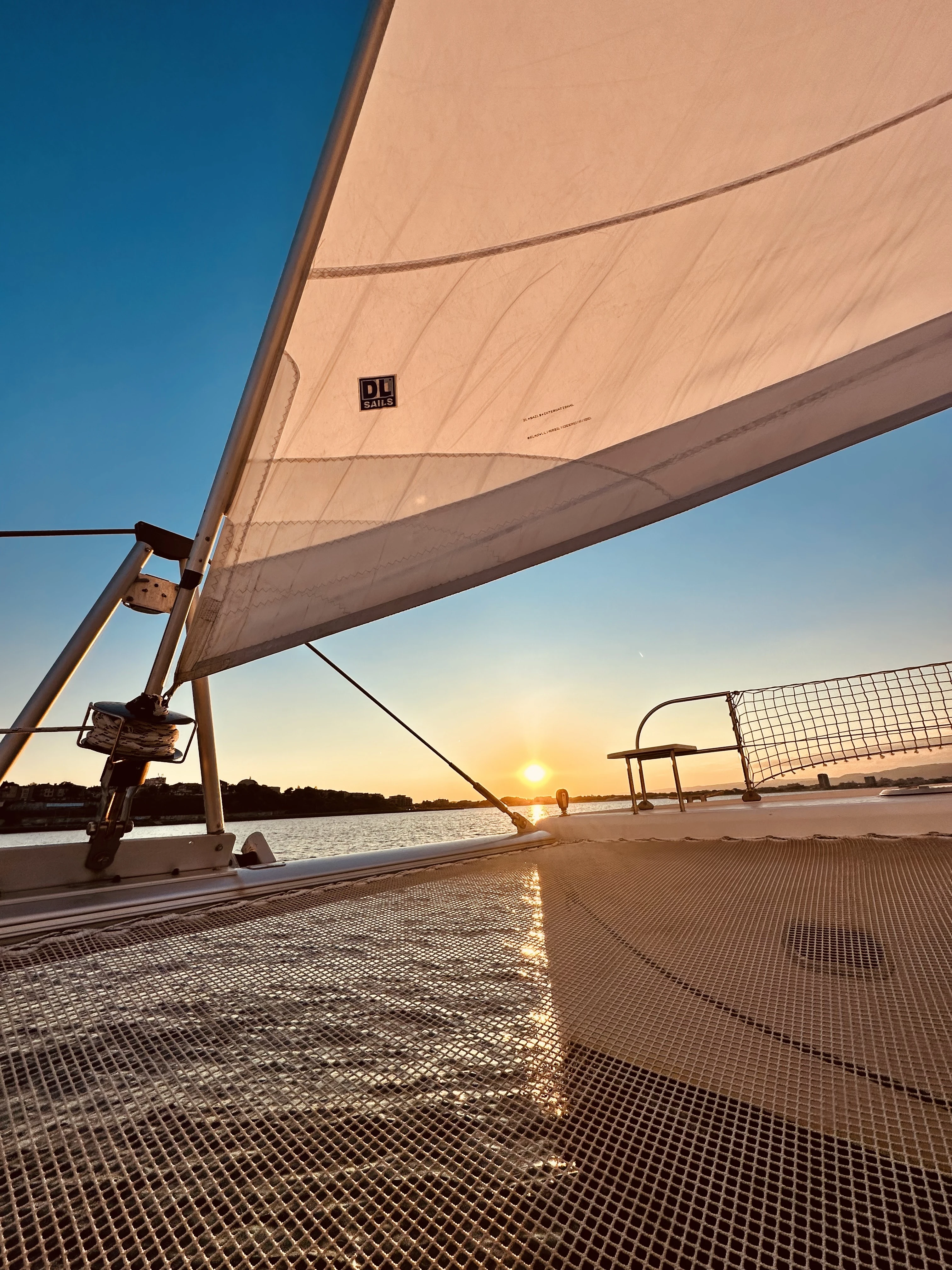 Sunset at the catamaran